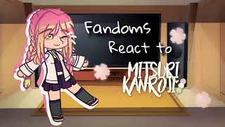 Fandoms react to eachother | Mitsuri | (1/4) | read description first ‼️ | ɢɪɢɪ ☆ |