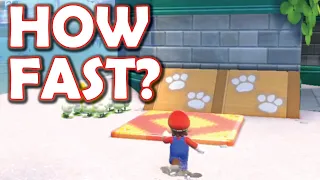 How fast can you make Dash Panels in Super Mario 3D World + Bowser's Fury?