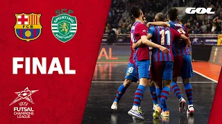 RESUMEN FINAL CHAMPIONS FUTSAL - FC BARCELONA 4-0 SPORTING CP