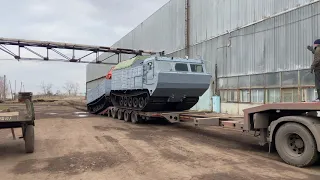 Погрузка на трал Витязь дт-30