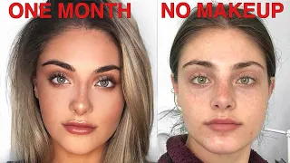 I wore NO MAKEUP for ONE MONTH STRAIGHT...and this is what happened (acne journey)