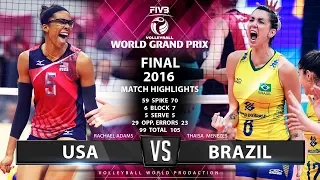 Brazil v USA Highlights World Grand Prix Final 2016