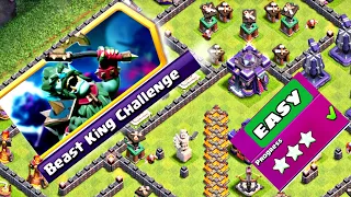 Easily 3 Star Beast King Challenge-Clash Of Clans