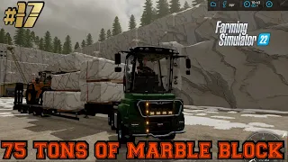 We rent the biggest front loader and go to the Marble Block factory and sell 75 tons/TIMLAPSE #fs22