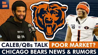 NEW REPORT: Justin Fields Trade Market ‘NOT ROBUST’ + Reacting To Caleb Williams Talk | Bears Rumors