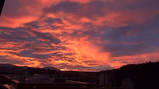 Red Sky Sunset Timelapse [1080p]