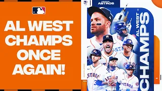 Defending their title! The Astros CLINCH AL West and head BACK to the postseason! (2023 highlights)