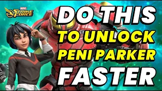 DO THIS TO UNLOCK PENI PARKER GUARANTEED! AVOID IRON PATRIOT 2.0! EVENT MATH | MARVEL Strike Force