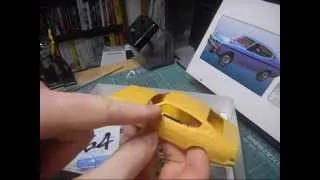 1:32 ARII 1970 Mitsubishi Galant GTO M2 plastic model build 1