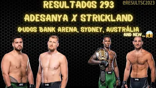 Resultados do UFC 293 Adesanya x Strickland na Qudos Bank Arena, Sydney, Austrália em 10/09/2023