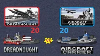 Dreadnought vs Aircraft Carrier - Red Alert 2