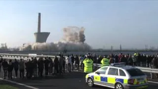 Demolition of the Cooling Towers at the Richborough Power Station 11th March 2012