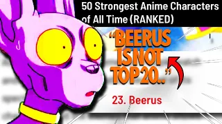 The WORST Anime Power Rankings EVER MADE!!