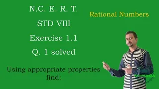 Class 8 Maths Chapter 1 Ex. 1.1 Q. 1| Rational Numbers | NCERT | In English