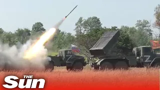 Pro Russian forces launch multiple missiles at Ukrainian targets