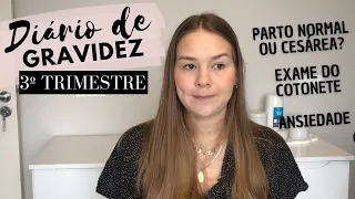 DIÁRIO DE GRAVIDEZ 3º TRIMESTRE - TIPO DE PARTO, EXAME DO COTONETE, MEDOS