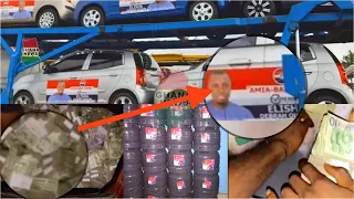 NPP Parliamentary candidate sharing Cars and huge cash in the dark to delegates captured on camera