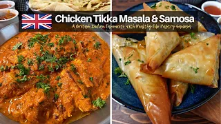 British Chicken Tikka Masala and Samosa Recipe