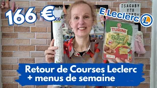 Retour de Courses Leclerc 🛒 avec prix et menus de semaine