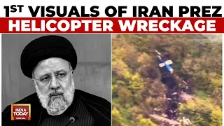 Iran President Dies In Chopper Crash: Watch Visuals Of Iran President's Helicopter Wreckage