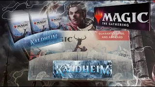 Kaldheim: opening of a box of 30 expansion boosters, mtg, magic the gathering cards!