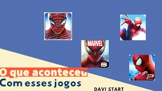 Por que  os jogos do homem aranha saíram da play store e app store.