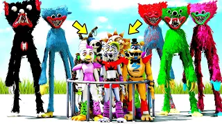 ANIMATRONICS PODEM SALVAR OS SECURITY BREACH DOS VILOES HUGGY WUGGY E KILLY WILLY NO GTA 5? (MODS)