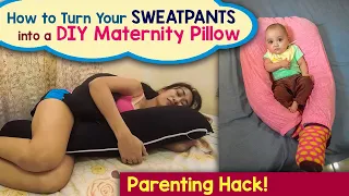 How to Turn Your Sweatpants into a DIY Maternity Pillow | Filipino American Family Vlog