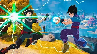 Dragon Ball X Fortnite 2 - Kamehameha vs Deku's Smash