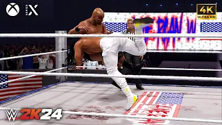 WWE 2K24 - Roman Reigns vs Stone Cold Steve Austin - American Wrestling | PC [4k60]