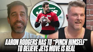 Aaron Rodgers On His "Face Of New York" Royal Introduction To Being Jets QB On The Pat McAfee Show