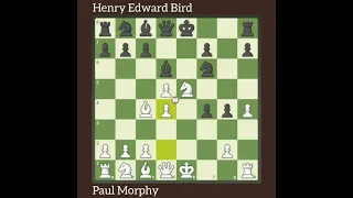 Amazing Win in 19 Moves || Paul Morphy Vs Henry Edward Bird