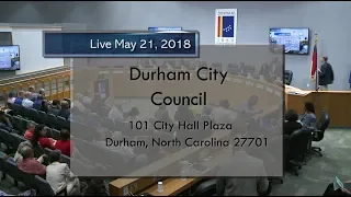 Durham City Council May 21, 2018