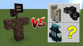Siren Head vs Minecraft Mobs