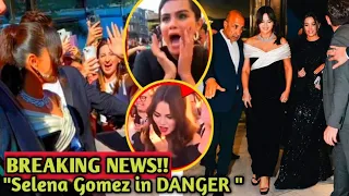WTF...⁉️Selena Gomez in  PANIC  after been attacked by furious fan at Cannes film festival 2024