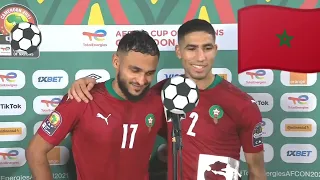 Réaction d'après match Achraf Hakimi et Sofiane Boufal Maroc vs Malawi  Africa Cup 2022