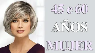 CORTE PELO CORTO PARA MUJER DE 45 A 60 AÑOS / CORTE DE CABELLO