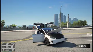 КАК УСТАНОВИТЬ TESLA MODEL X В GTA5? ОБЗОР TESLA MODEL  X 2016!