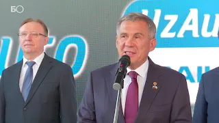 Минниханов принял участие в открытии предприятия по сборке «КАМАЗов» в Узбекистане