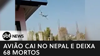 Avião cai no Nepal e deixa 68 mortos