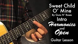 Sweet Child O' Mine Intro - Harmonics & Open!