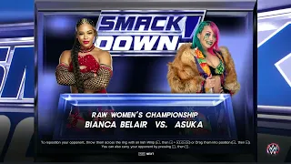 ASUKA VS BIANCA BELAIR WWE WOMEN'S CHAMPIONSHIP MATCH SMACKDOWN LIVE! | WWE 2K23 GAMEPLAY