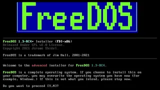 FreeDOS 1-3 RC4 Easter Egg