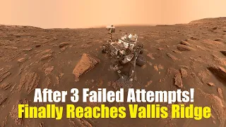 NASA's Curiosity Reaches Gediz Vallis Ridge Where Water Left Debris Pileup!