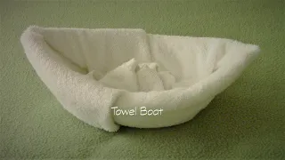 Towel Boat Folding - Towel Art | How to Fold Towels Like Hotel Housekeeping |