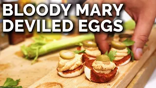 Making "Bloody Mary" Deviled Eggs From My Hens!
