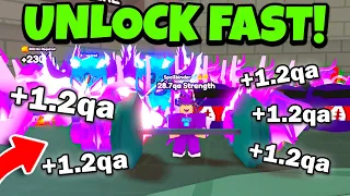 *NEW* BEST WAY To Unlock Final World FAST In Arm Wrestle Simulator! (ROBLOX) - NUCLEAR BUNKER!