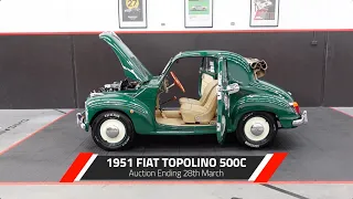 1951 FIAT TOPOLINO 500C 'SUPERLUSSO' - Chicane Auctions