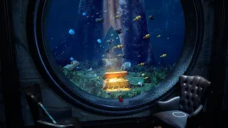 Underwater Victorian Room | Aquatic Ambience Sounds for Sleeping | 8 Hours 4K