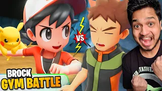 LAFADA WITH BROCK (Gym Battle)| Pokemon Let's Go Pikachu (Hindi) #2